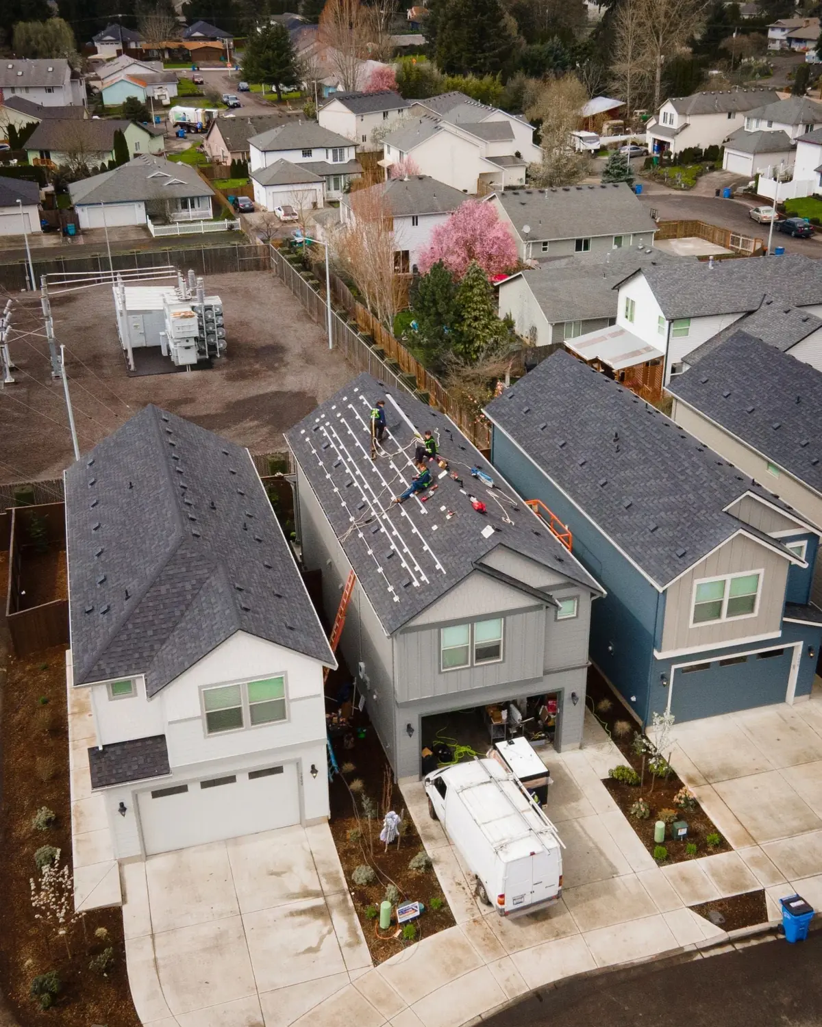 Roof and lot condition detail, inspection angle